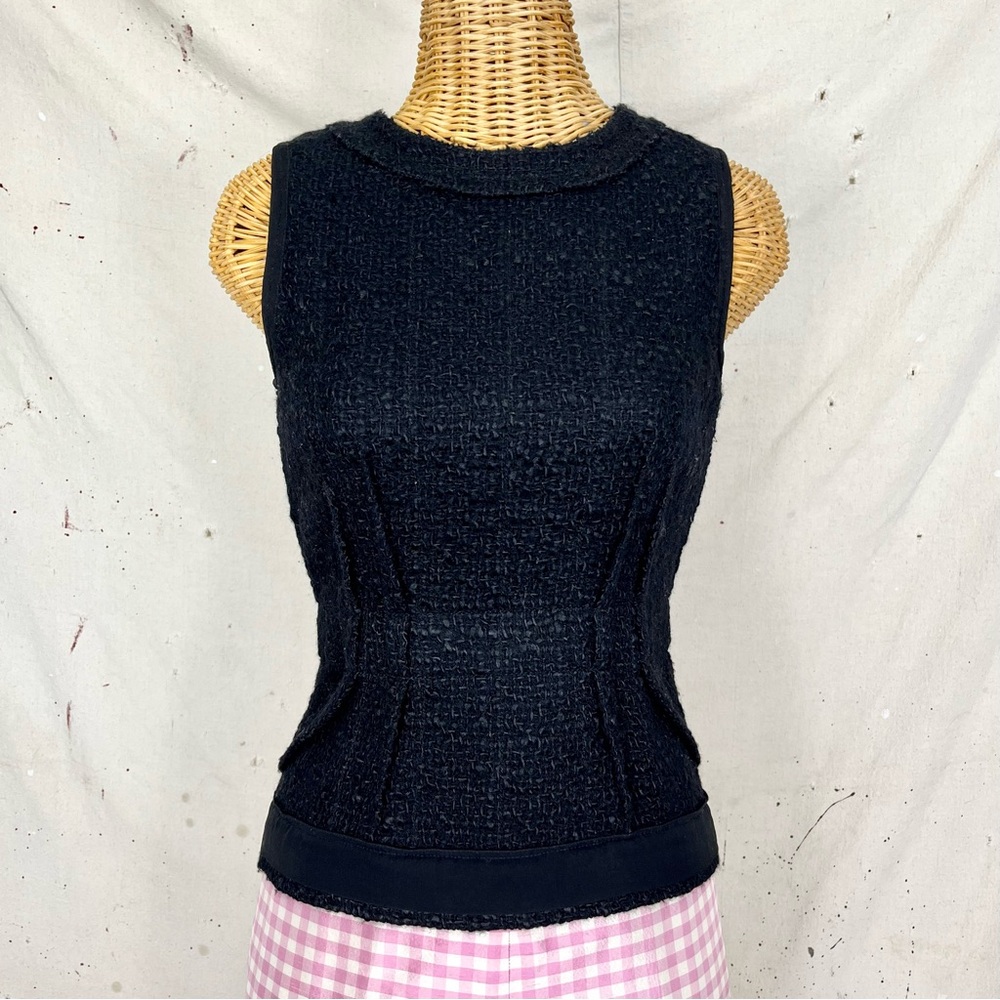 Prada Tailored Tweed Top